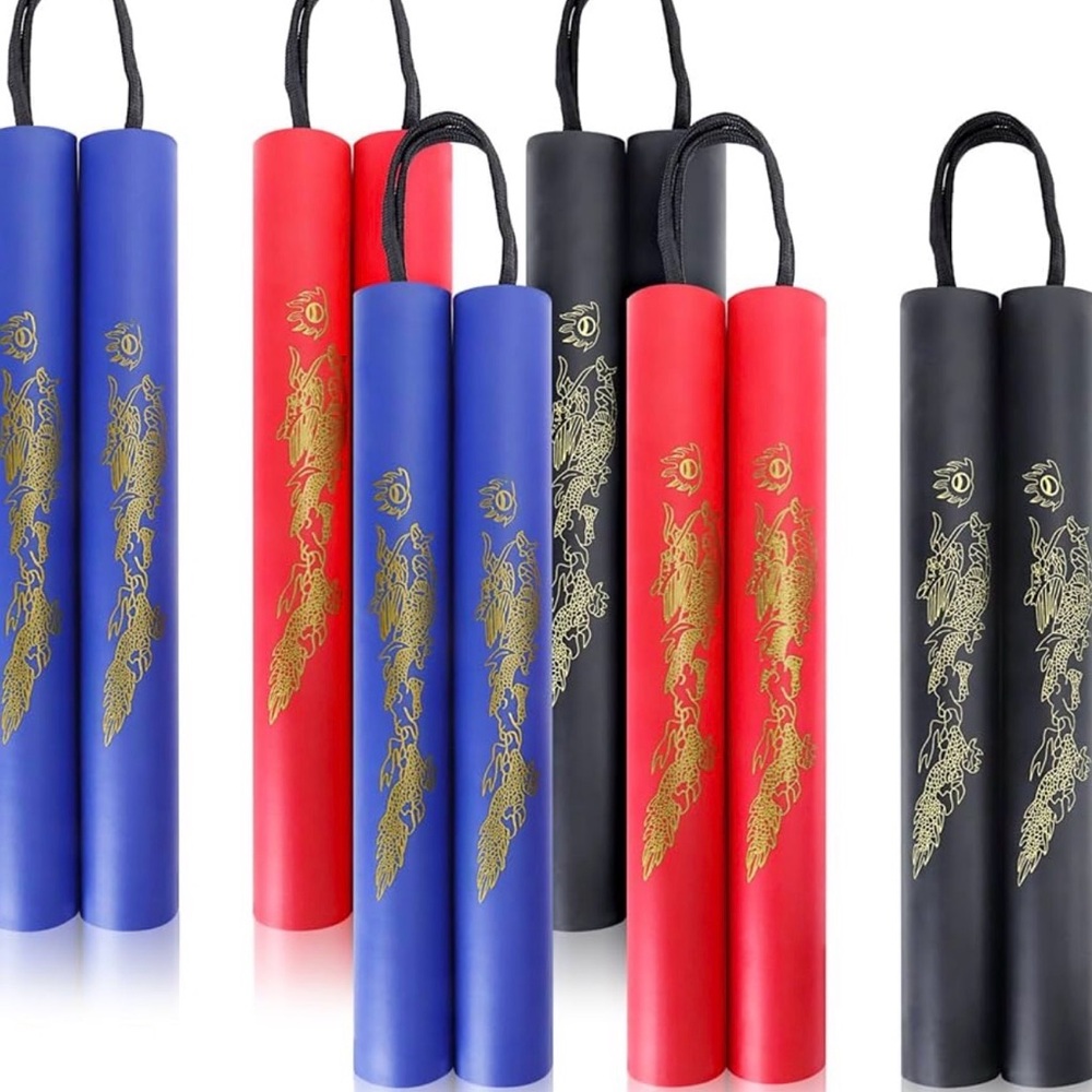 Foam Nunchucks and Stretchy Flying Ninjas - Picture 3 of 5